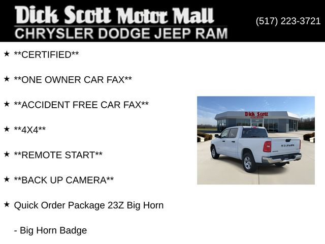 Certified 2025 RAM 1500 Big Horn AWD/4WD image 10