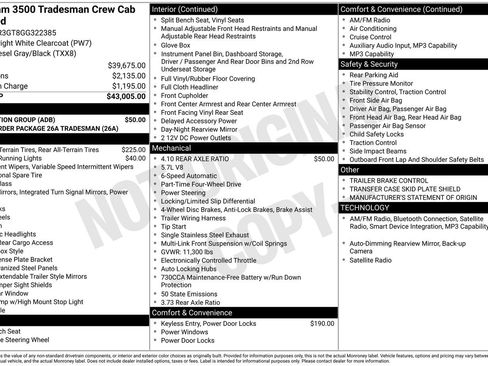 Used 2016 RAM 3500 Tradesman w/ Protection Group image 13