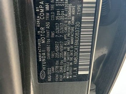 Used 2022 Hyundai Tucson Blue AWD/4WD image 28