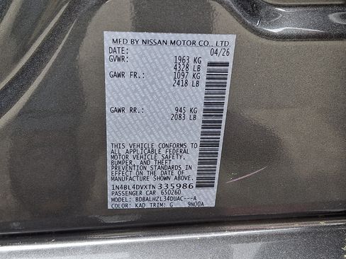 New 2026 Nissan Altima 2.5 SV w/ SV Special Edition Package FWD image 19