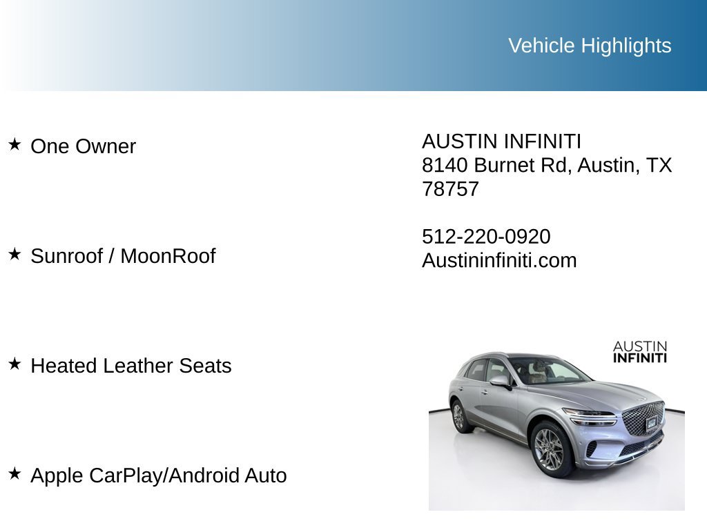 Used 2023 Genesis GV70 2.5T w/ Advanced Package AWD/4WD image 9