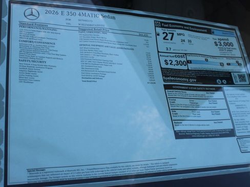 Used 2026 Mercedes-Benz E 350 4MATIC Sedan image 37
