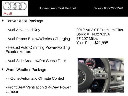 Used 2019 Audi A6 3.0T Premium Plus AWD/4WD image 6