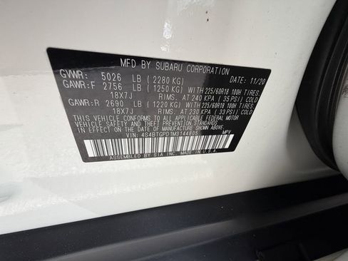 Used 2021 Subaru Outback Touring XT AWD/4WD image 34