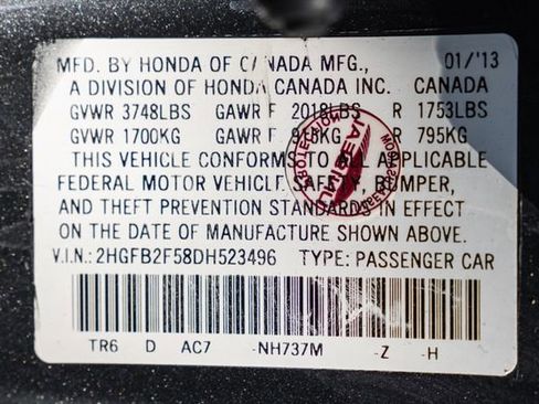 Used 2013 Honda Civic LX image 79