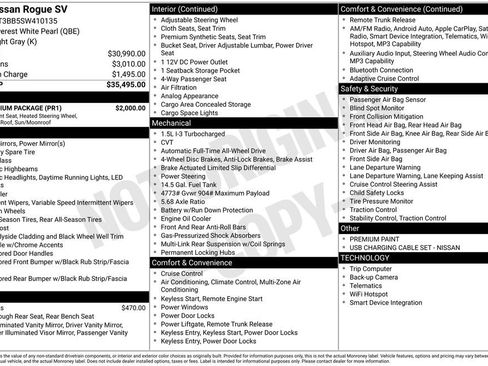 Certified 2025 Nissan Rogue SV w/ SV Premium Package image 33