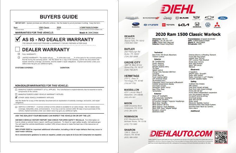 Used 2020 RAM 1500 Warlock AWD/4WD image 31