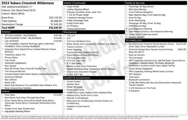 Used 2024 Subaru Crosstrek 2.5i Wilderness AWD/4WD image 15