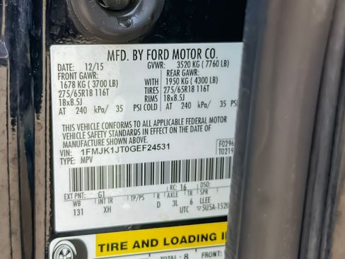 Used 2016 Ford Expedition EL XLT w/ Equipment Group 202A AWD/4WD image 41