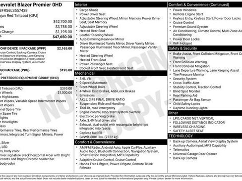 Used 2020 Chevrolet Blazer Premier w/ Driver Confidence II Package image 8