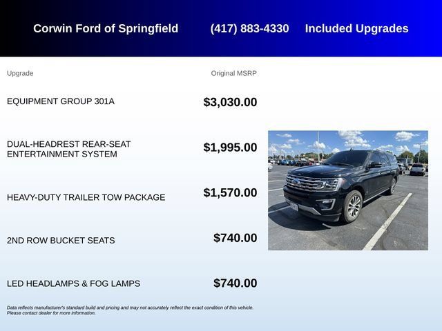 Used 2018 Ford Expedition Max Limited w/ Equipment Group 301A AWD/4WD image 5