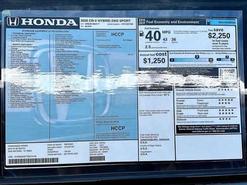 Used 2026 Honda CR-V Sport image 19