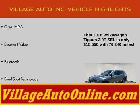 Used 2018 Volkswagen Tiguan SEL AWD/4WD image 16