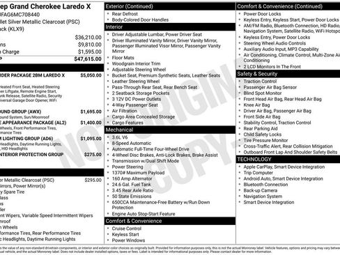 Used 2021 Jeep Grand Cherokee Laredo X AWD/4WD image 2