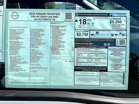 New 2026 Nissan Frontier PRO-4X w/ Pro Premium Package image 14