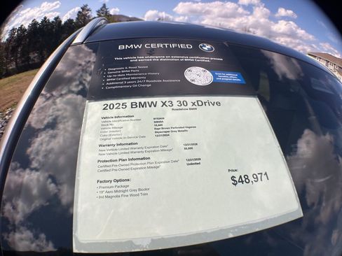 Certified 2025 BMW X3 xDrive30i w/ Premium Package image 18