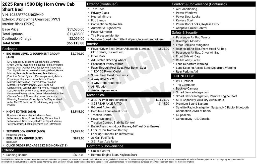 Used 2025 RAM 1500 Big Horn AWD/4WD image 27