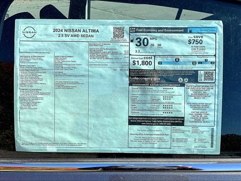 New 2024 Nissan Altima 2.5 SV image 17