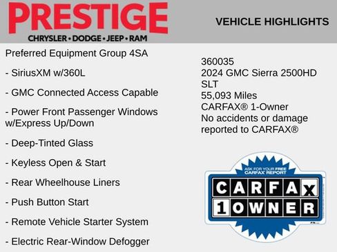 Used 2024 GMC Sierra 2500 SLT w/ X31 Off-Road Package image 2