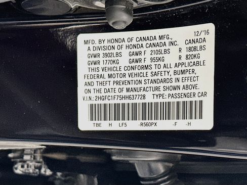 Used 2017 Honda Civic EX-L image 12