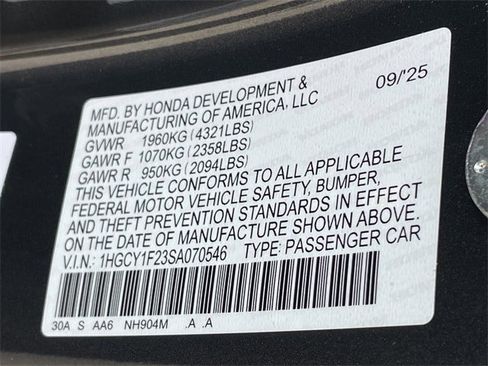 Certified 2025 Honda Accord LX image 27