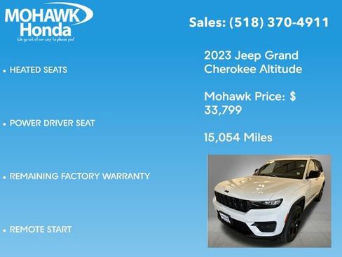 Used 2023 Jeep Grand Cherokee Altitude AWD/4WD image 14