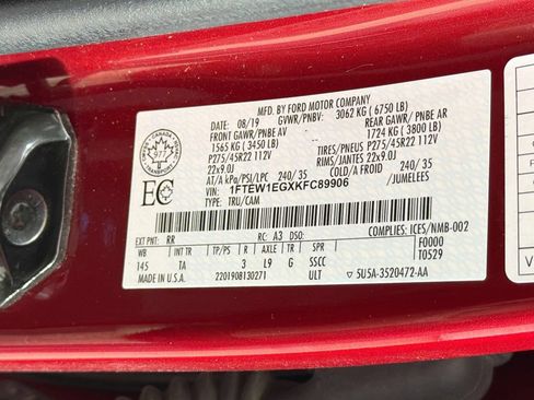 Used 2019 Ford F150 Limited AWD/4WD image 44