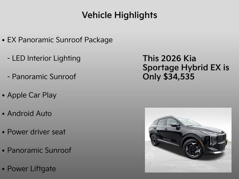 New 2026 Kia Sportage EX image 5