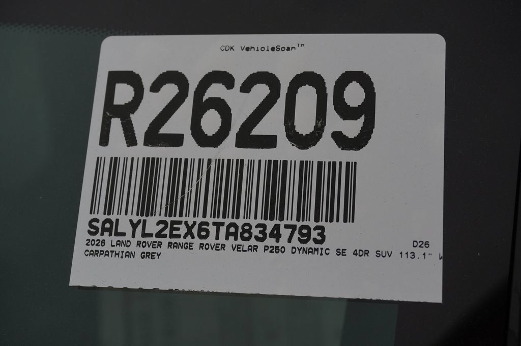 Used 2026 Land Rover Range Rover Velar Dynamic SE AWD/4WD image 34