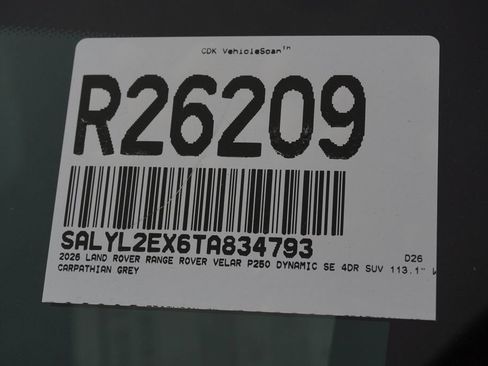 Used 2026 Land Rover Range Rover Velar Dynamic SE AWD/4WD image 34
