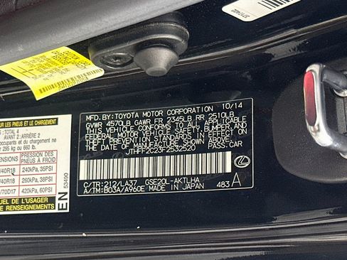 Used 2015 Lexus IS 250C w/ Luxury Package RWD image 12