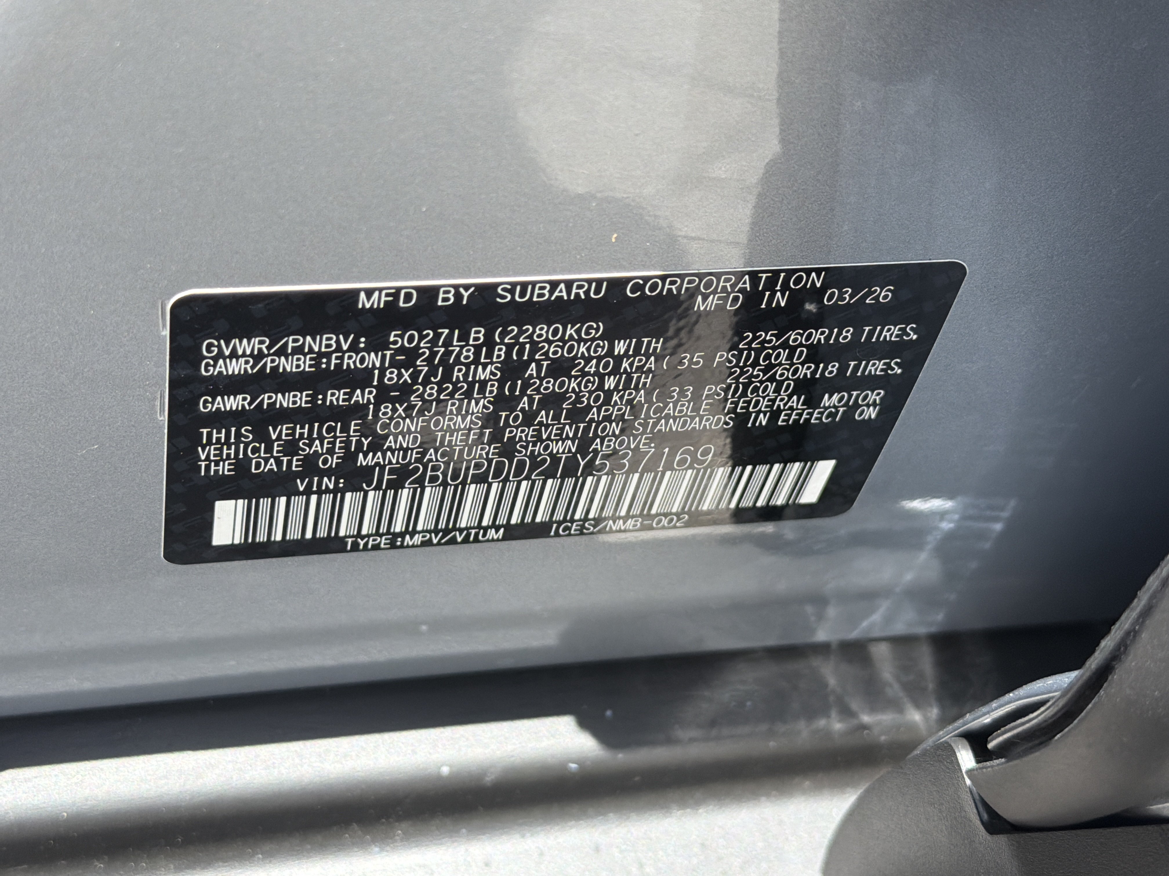 New 2026 Subaru Outback Limited AWD/4WD image 36