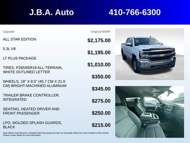 Used 2017 Chevrolet Silverado 1500 LT w/ All Star Edition AWD/4WD image 5