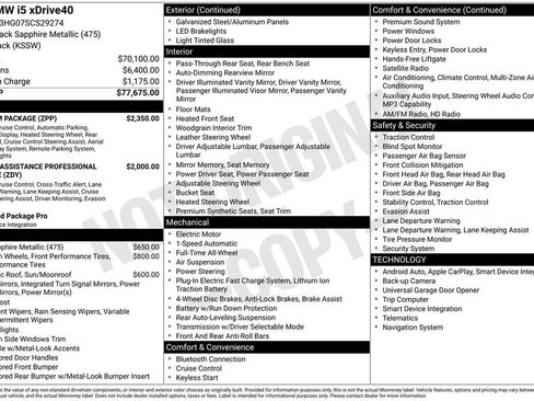 Certified 2025 BMW i5 xDrive40 w/ Premium Package image 45