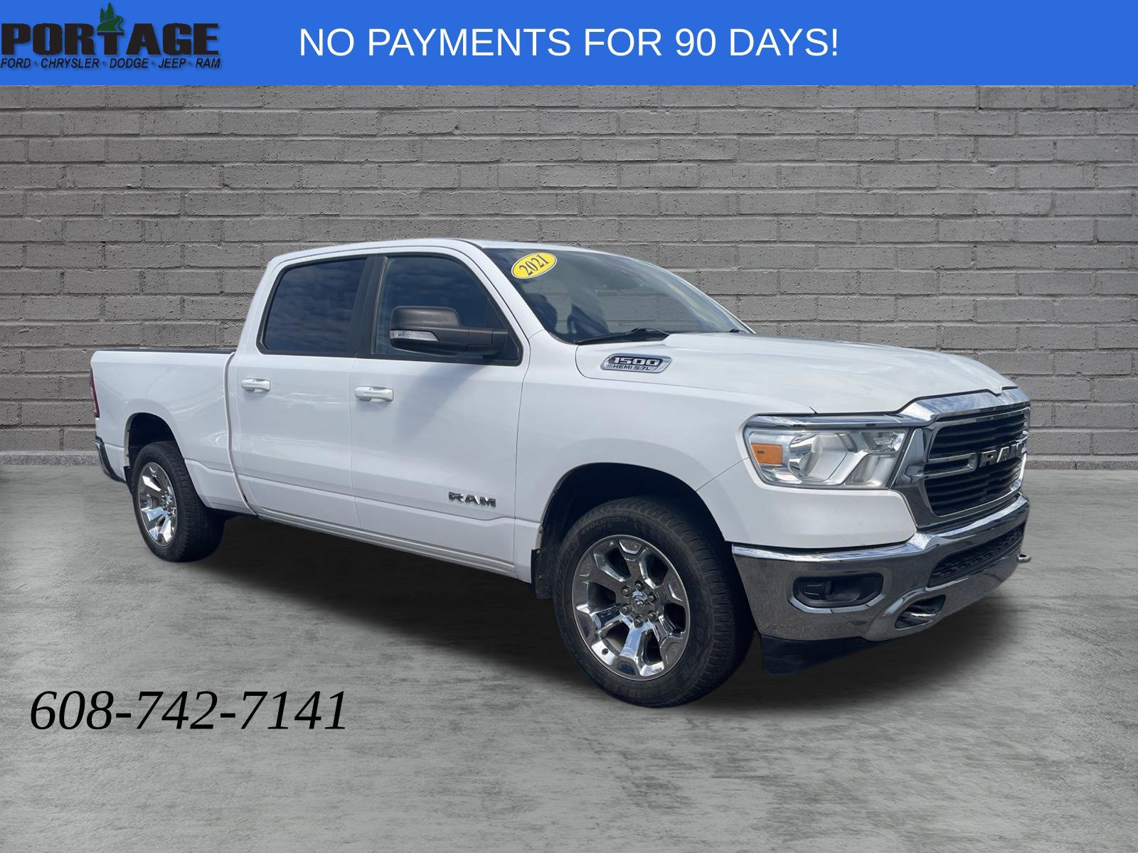 Certified 2021 RAM 1500 Big Horn AWD/4WD image 1