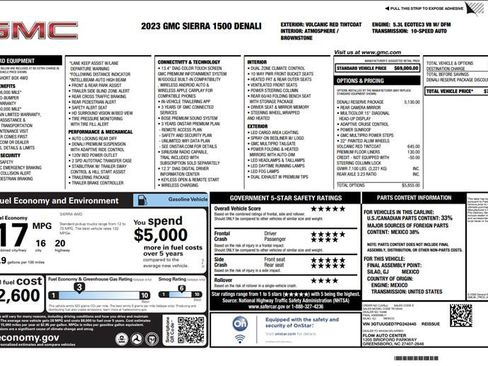Used 2023 GMC Sierra 1500 Denali w/ Denali Reserve Package AWD/4WD image 3