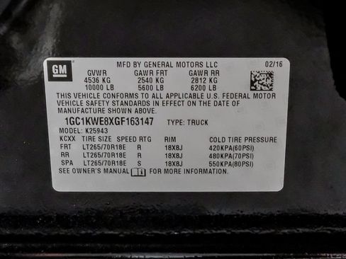 Used 2016 Chevrolet Silverado 2500 LTZ w/ Duramax Plus Package AWD/4WD image 68