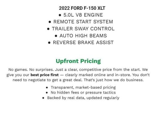 Certified 2022 Ford F150 XLT w/ Equipment Group 302A High AWD/4WD image 2