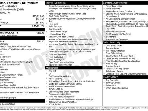 Used 2017 Subaru Forester 2.5i Premium w/ All-Weather Package image 5