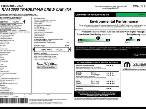 Certified 2025 RAM 2500 Tradesman AWD/4WD image 4