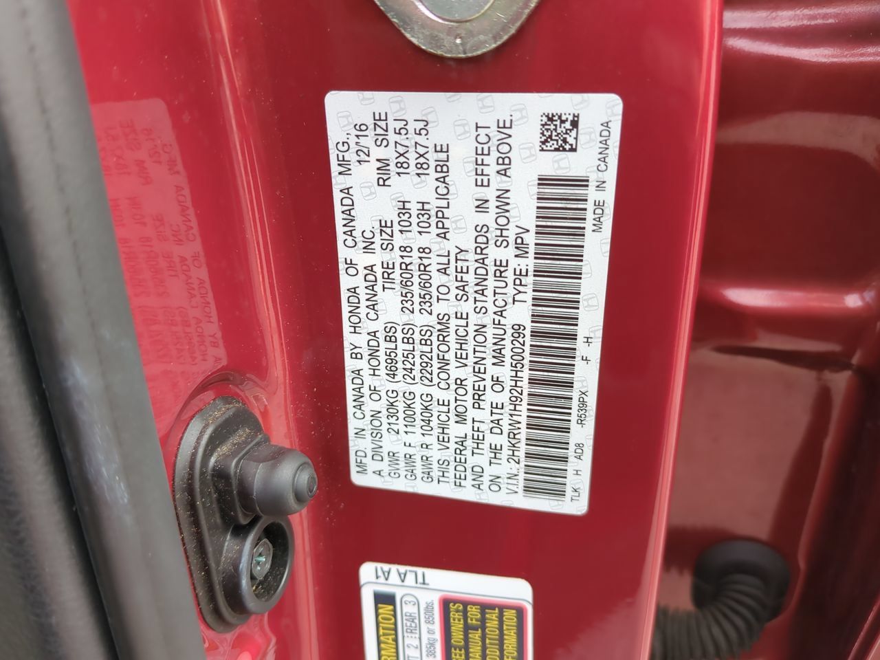 Certified 2017 Honda CR-V Touring image 22