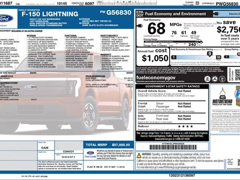 Used 2023 Ford F150 Lightning XLT image 4