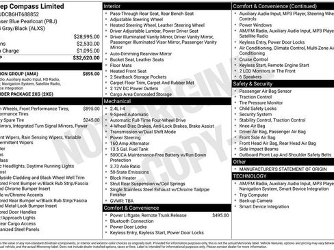 Used 2017 Jeep Compass Limited w/ Navigation Group image 2