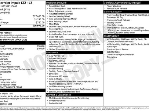Used 2008 Chevrolet Impala LTZ FWD image 3