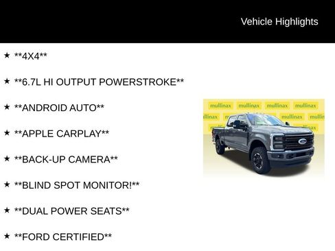 Certified 2025 Ford F250 Platinum w/ Tremor Off-Road Package AWD/4WD image 13
