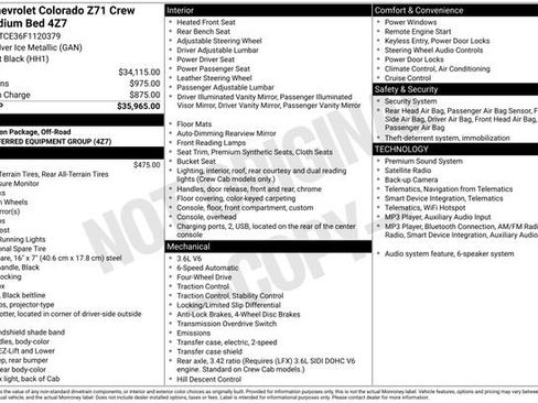Used 2015 Chevrolet Colorado Z71 AWD/4WD image 3