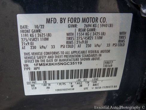 Used 2022 Ford Explorer ST-Line w/ Class IV Trailer Tow Package image 30