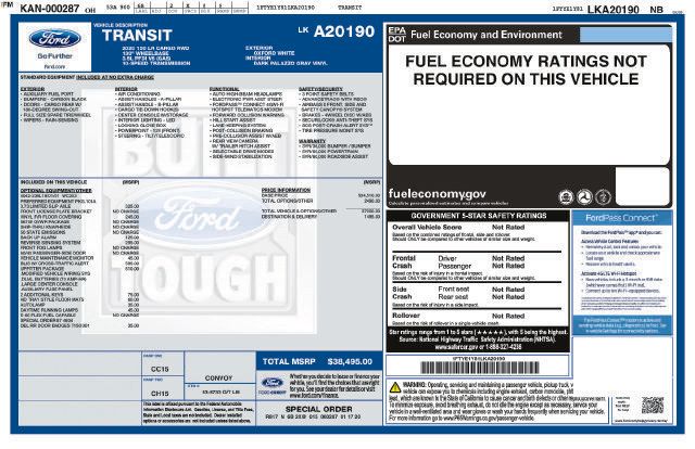 Used 2020 Ford Transit 150 Low Roof w/ Upfitter Package RWD image 11