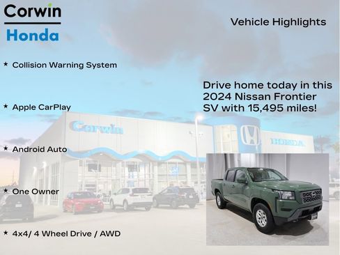 Used 2024 Nissan Frontier SV AWD/4WD image 6