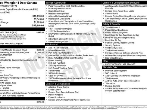 New 2026 Jeep Wrangler Unlimited Sahara w/ Technology Group AWD/4WD image 6